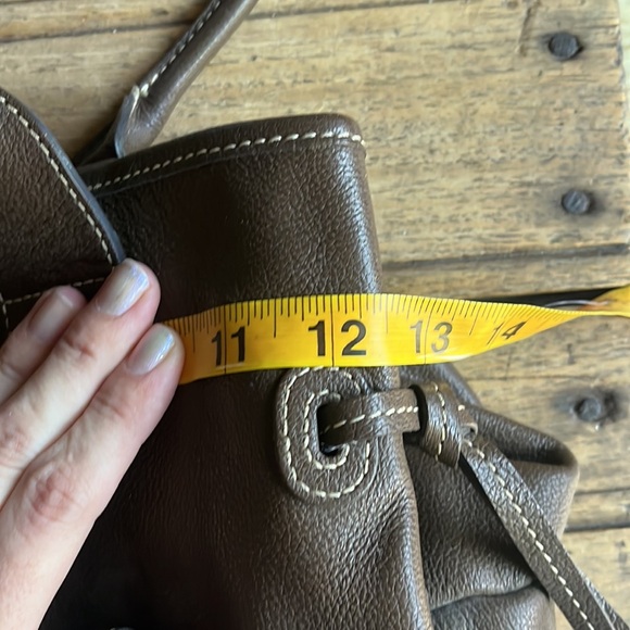 Dooney & Bourke Brown Leather Structured Tote - Picture 12 of 13